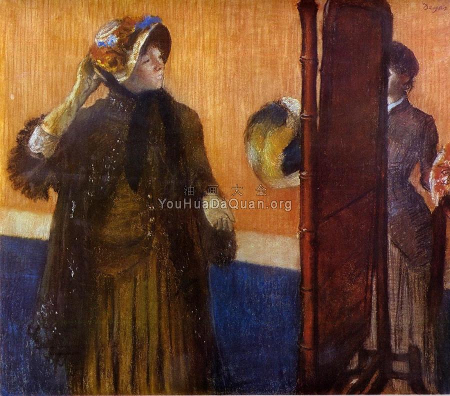 At the Milliner's - 埃德加·德加